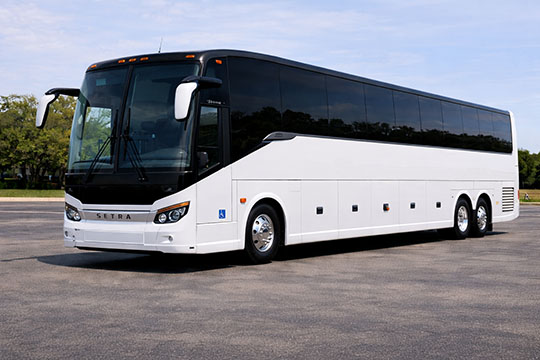 56-passenger charter bus available for charter in Saline, MI